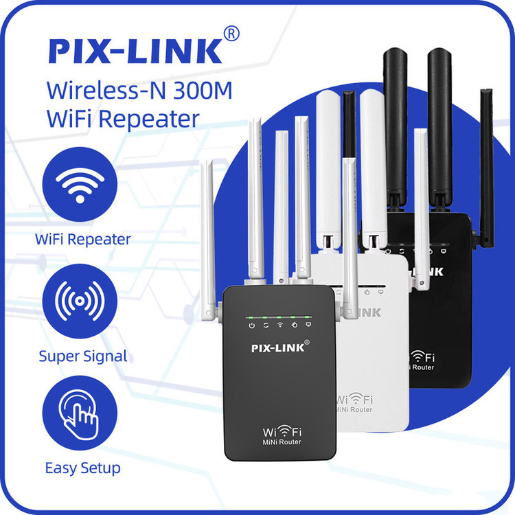 محصول نمونه تستی اکسس پوینت و گسترش دهنده محدوده بیسیم پیکس لینک مدل 3in1Wi-Fi09